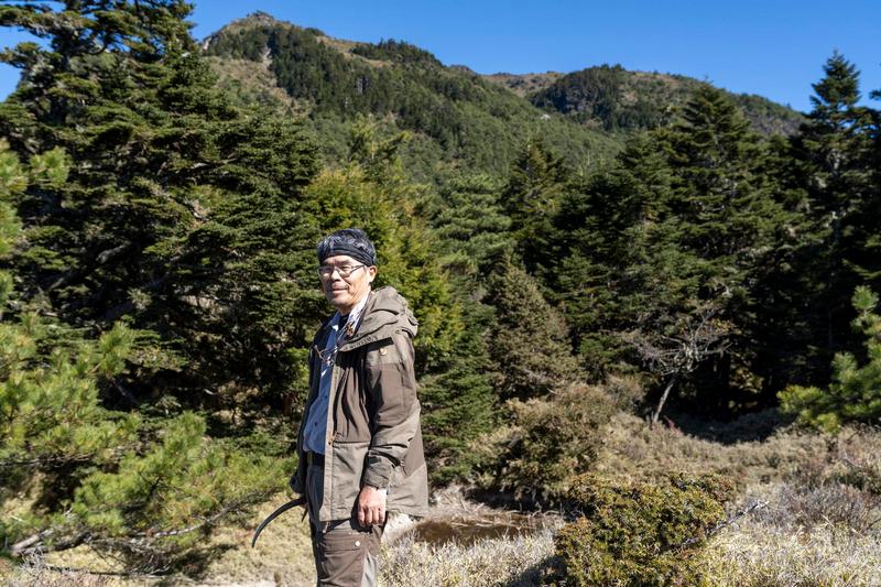 嘉明湖國家步道山屋管理員伍元和。（攝影／謝佩穎）