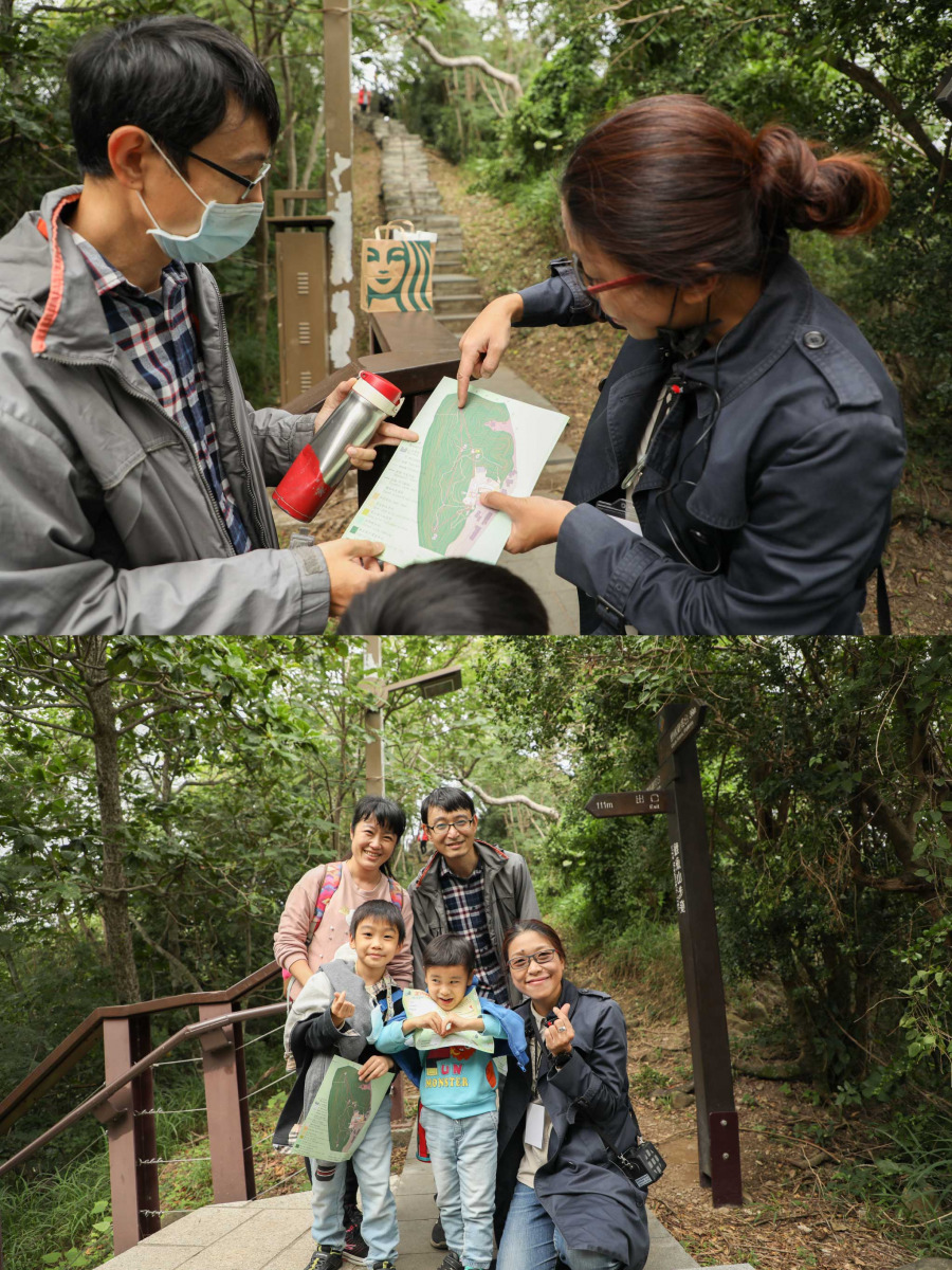 定向越野，每一次的移動和停留，都會獲得生態知識、海防人文歷史、森林環境巡守故事